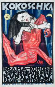 Pietà, Plakat für die internationale Kunstschau Wien, 1908